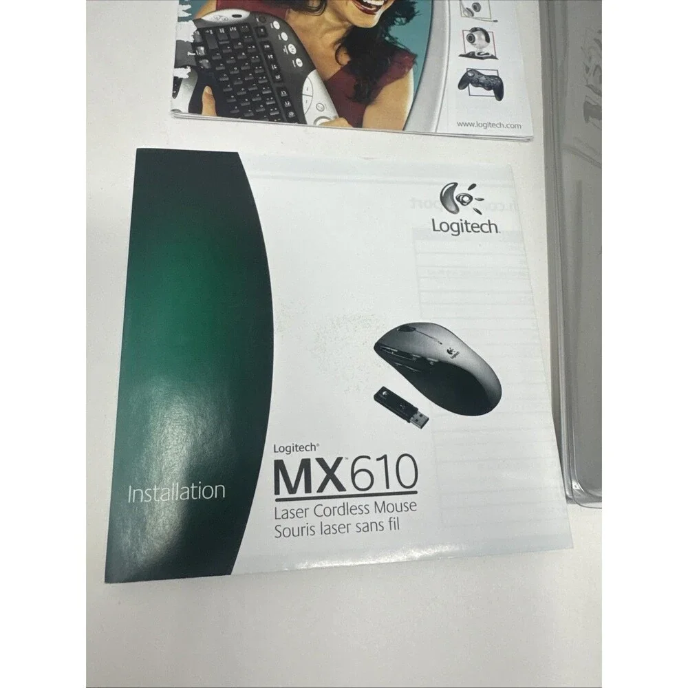 Logitech MX610 Wireless Laser Mouse M-RAY105 NO USB Receiver comes with box